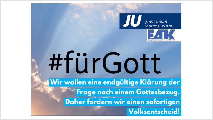 JU fordert Volksbegehren zum Gottesbezug